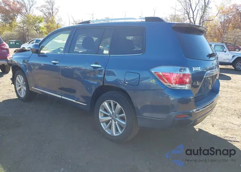 2012 Toyota Highlander Hybrid Limited V6 z USA, uszkodzony, nr VIN JTEDC3EH7C2009811